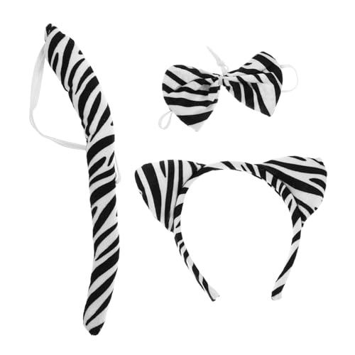 Beavorty Zebra Kostüm Satz Ebene Cosplay Zubehör mit Haarreif Ohr Stirnband und Fliege für Kinder und Erwachsene Party Requisiten für Halloween Geburtstagsfeiern und Cosplay Events Beavorty Zebra Kostüm Satz Ebene Cosplay Zubehör mit Haarreif Ohr Stirnband und Fliege für Kinder und Erwachsene Party Requisiten für Halloween Geburtstagsfeiern und Cosplay Events von Beavorty
