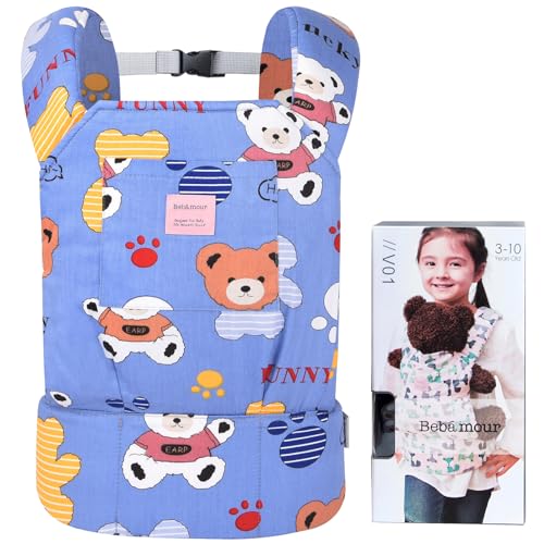 Bebamour Baby Doll Carrier for Kids Baby Doll Accesorries Storage Bag Backpack Stuffed Toys Carrier Doll Baby Carrier, Blue Bear Bebamour Baby Doll Carrier for Kids Baby Doll Accesorries Storage Bag Backpack Stuffed Toys Carrier Doll Baby Carrier, Blue Bear von Bebamour
