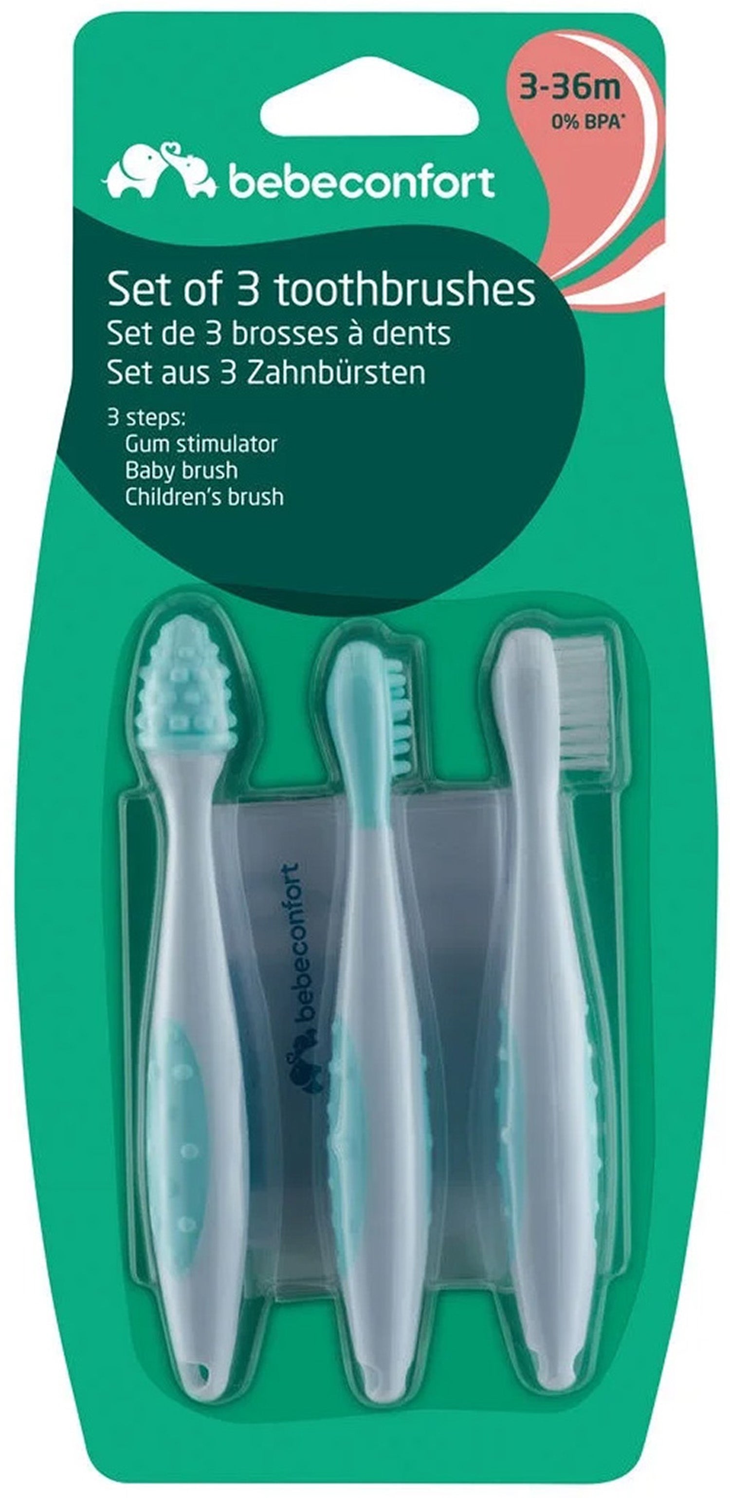 Bebeconfort Growing Baby Zahnbürsten Set Bebeconfort Growing Baby Zahnbürsten Set von Bebeconfort
