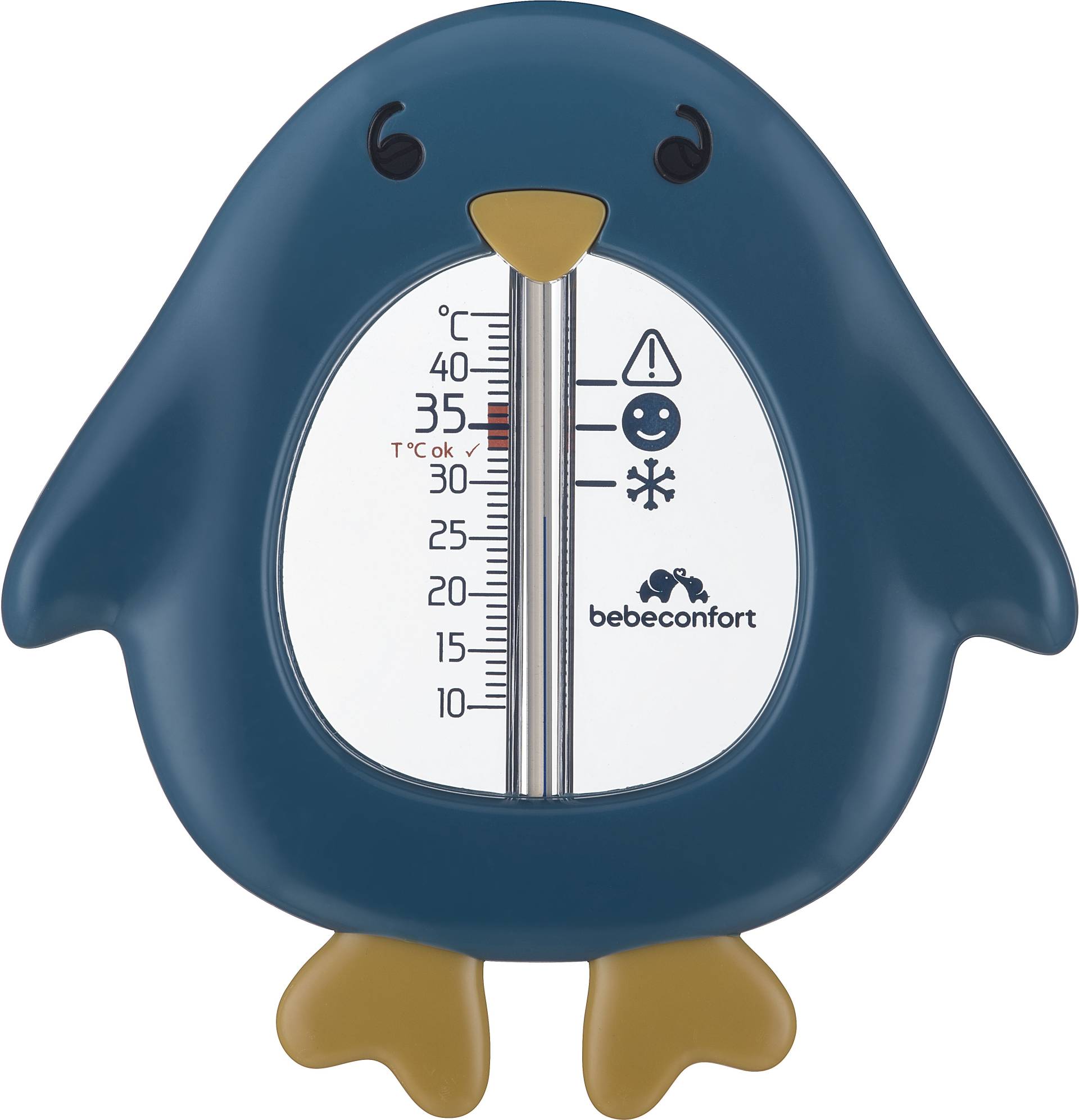 Bebeconfort Pinguin Badethermometer, Sweet Artic Blue von Bebeconfort