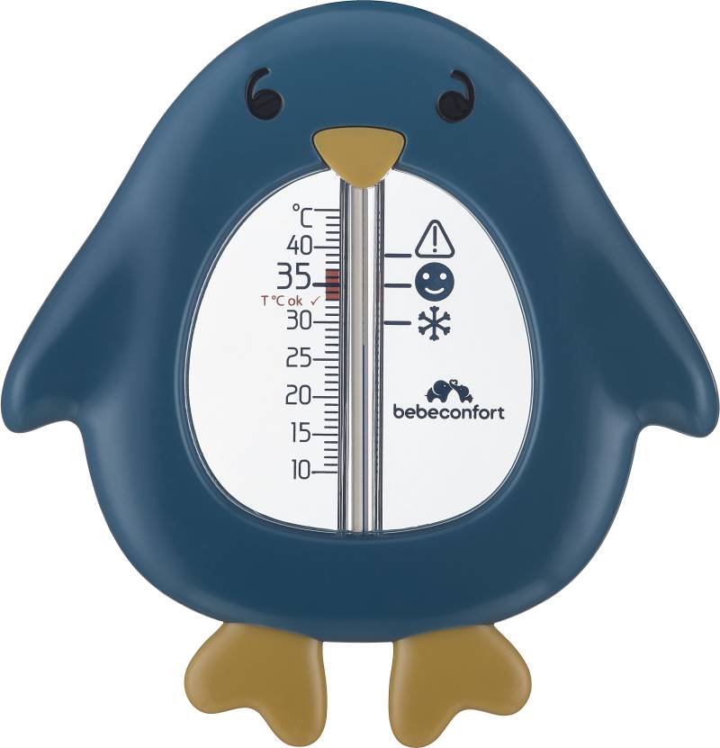 Bebeconfort Pinguin Badethermometer, Sweet Artic Blue von Bebeconfort