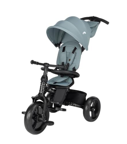 Bebeconfort Windy 6 in 1 Bidirektional Faltbares 3-Rad Baby- und Kinderfahrrad Mineral Blue von Bebeconfort