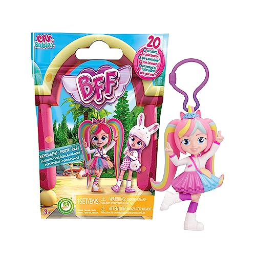 Bebés Llorones BFF by Sammlerstücke Schlüsselanhänger mit den Figuren der BFF-Puppen, 20 zum Sammeln und Dekorieren des Rucksacks - optimales Geschenk für Jungen und Mädchen +3 von BEBÉS LLORONES LÁGRIMAS MÁGICAS