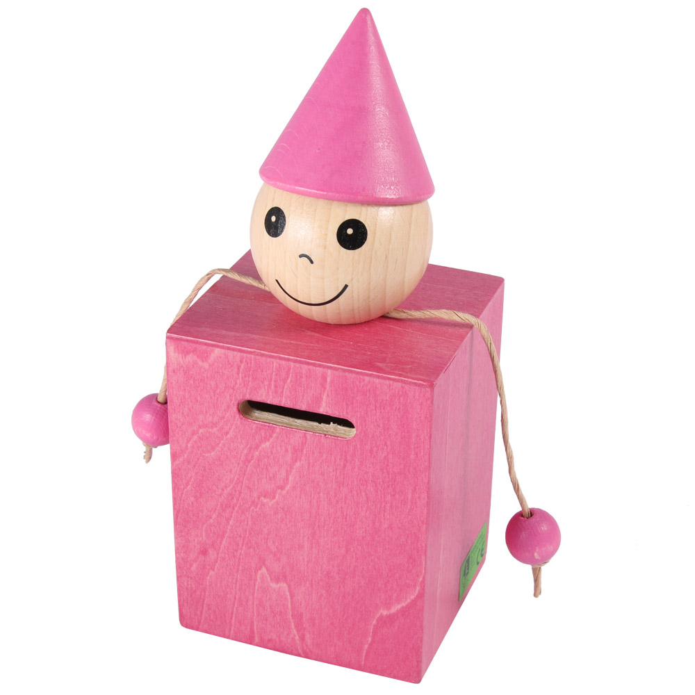 Beck Holzspielzeug - Kinder Holzspardose pink von Beck Holzspielzeug