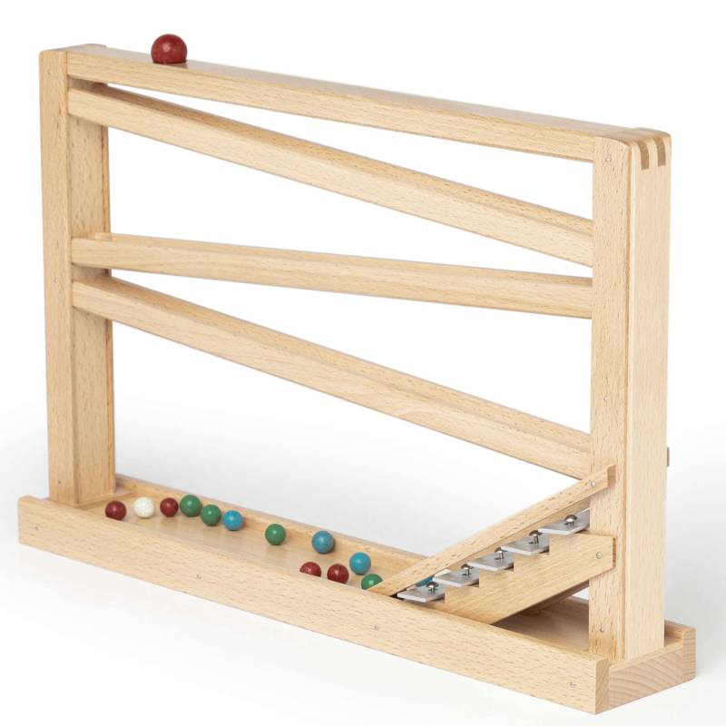 Beck Holzspielzeug - Murmelbahn Holz mit Glockenspiel natur von Beck Holzspielzeug