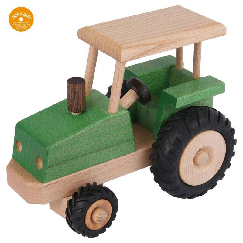 Lenkbarer Kinderspiel Traktor, "spiel gut", Esche naturlackiert, Beck Holzspi... von Beck Holzspielzeug