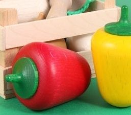 Set Holzgemüse mit Obststeigen, 28 teilig Beck Holzspielzeug. von Beck Holzspielzeug