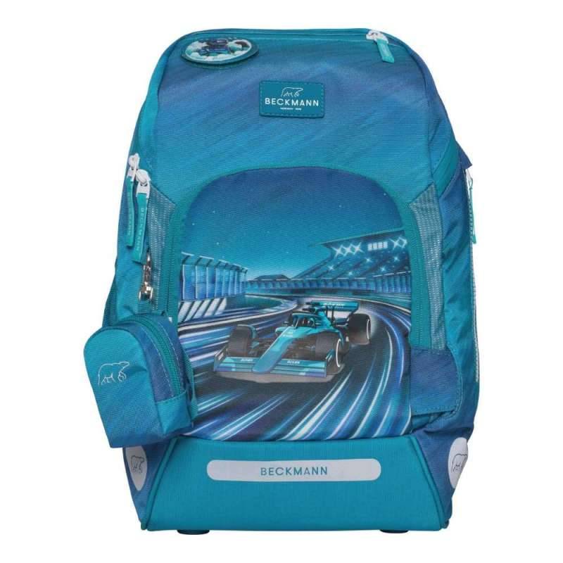 BECKMANN Schulranzen ACTIVE AIR FLX Set 6 tlg für Jungen, Beckmann Designs Racing von Beckmann