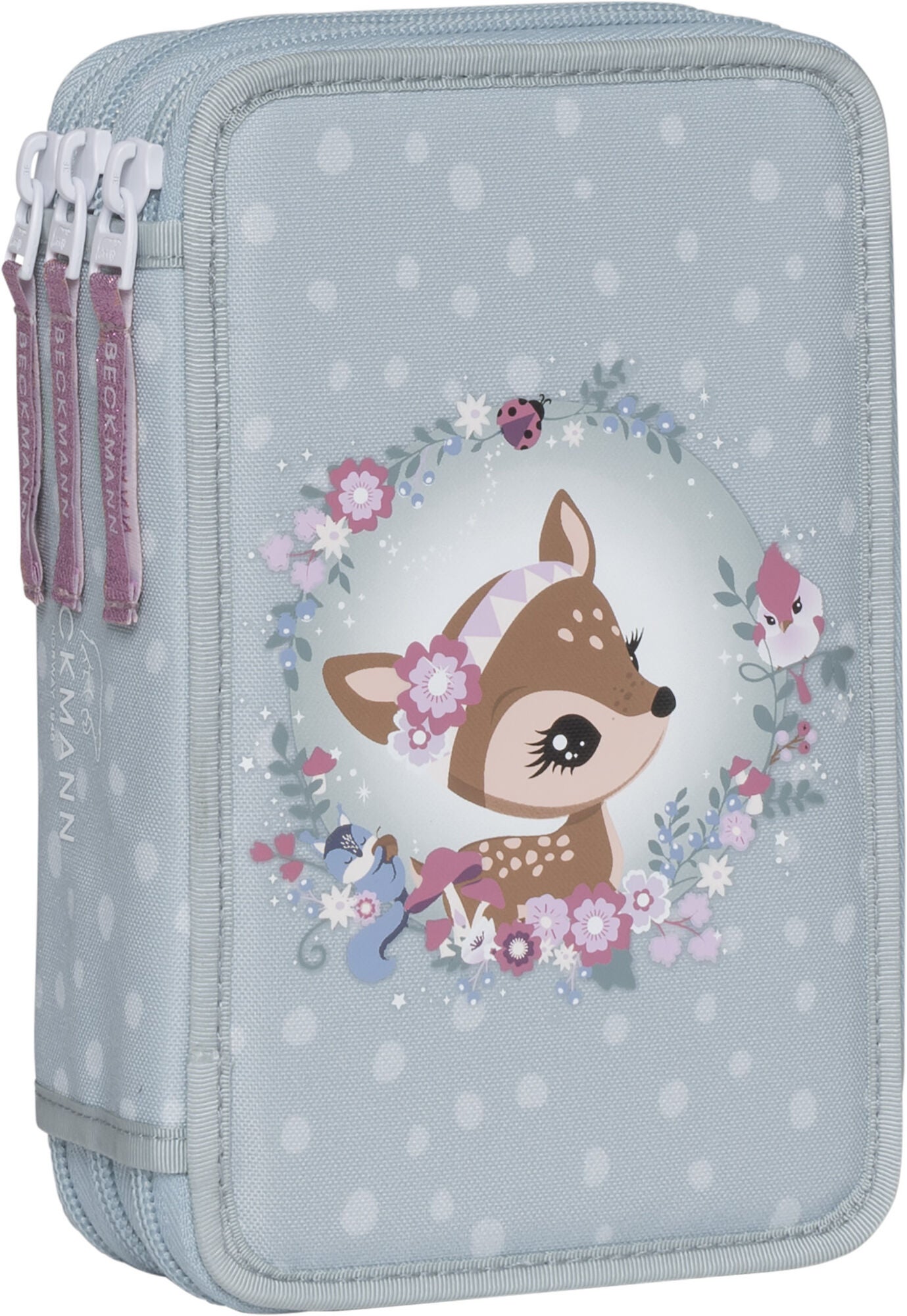 Beckmann Federmäppchen Dreifach, Forest Deer Dusty Mint Beckmann Federmäppchen Dreifach, Forest Deer Dusty Mint von Beckmann