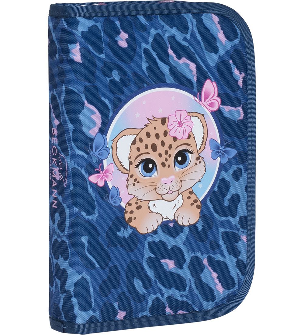 Beckmann Federmäppchen m. Inhalt - Cheetah - Dark Blue - Beckmann - One Size - Federmäppchen Beckmann Federmäppchen m. Inhalt - Cheetah - Dark Blue - Beckmann - One Size - Federmäppchen von Beckmann