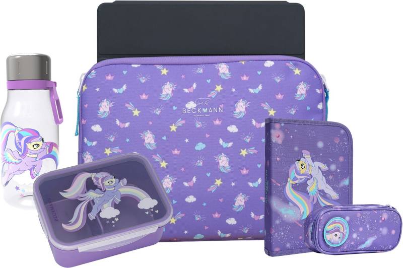 Beckmann Laptoptasche, Federmäppchen, Flasche &  Brotdose, Super Pony von Beckmann