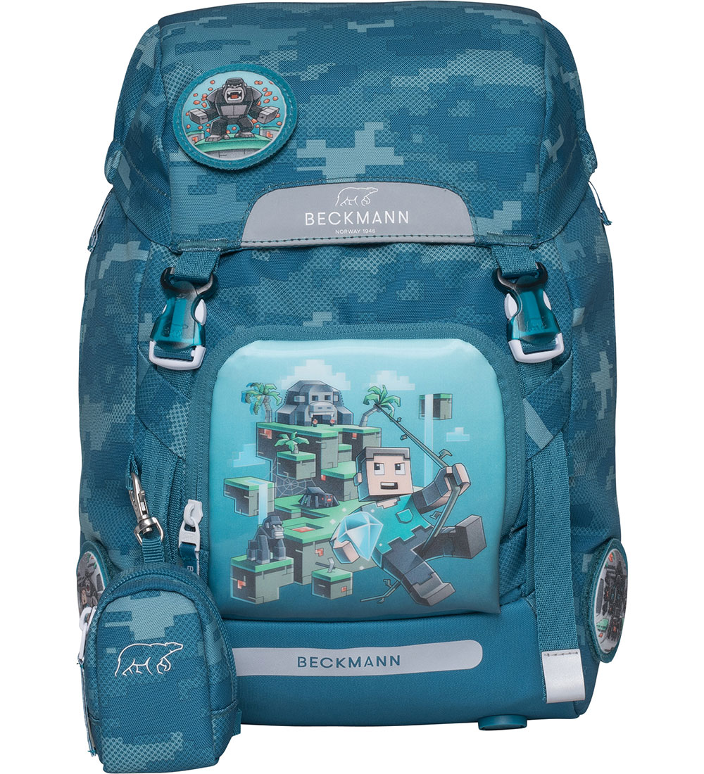 Beckmann Schulranzen - Classic+ - Jungle Spiel - Grün - Beckmann - One Size - Schulranzen Beckmann Schulranzen - Classic+ - Jungle Spiel - Grün - Beckmann - One Size - Schulranzen von Beckmann