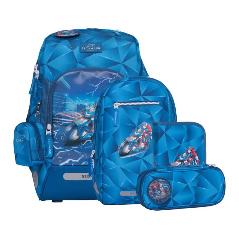 Beckmann Schulranzen-Set Active Air FLX Blue Lightning 6tlg. von Beckmann