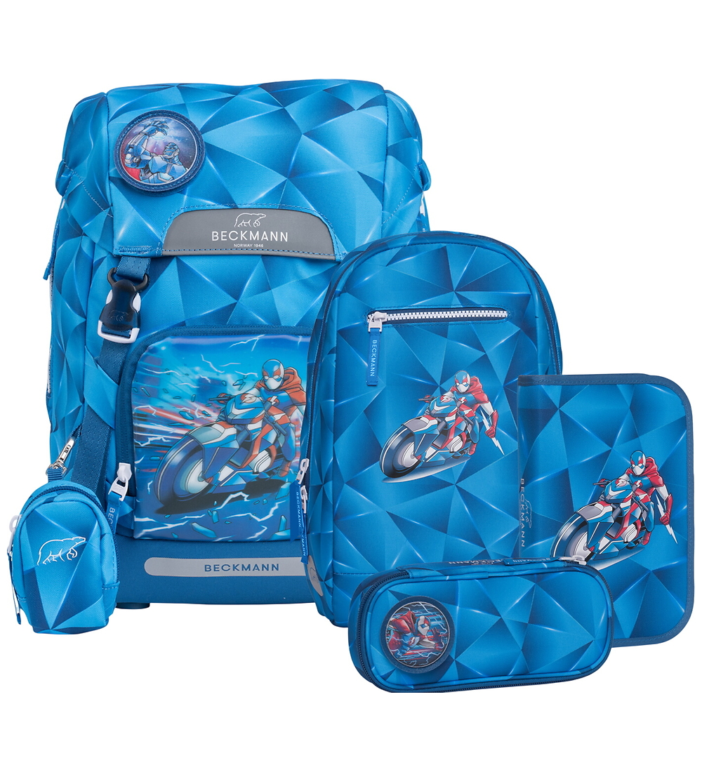 Beckmann Schulranzen-Set - Classic+ - Blue Blitz/Blau - Beckmann - One Size - Schulranzen Beckmann Schulranzen-Set - Classic+ - Blue Blitz/Blau - Beckmann - One Size - Schulranzen von Beckmann