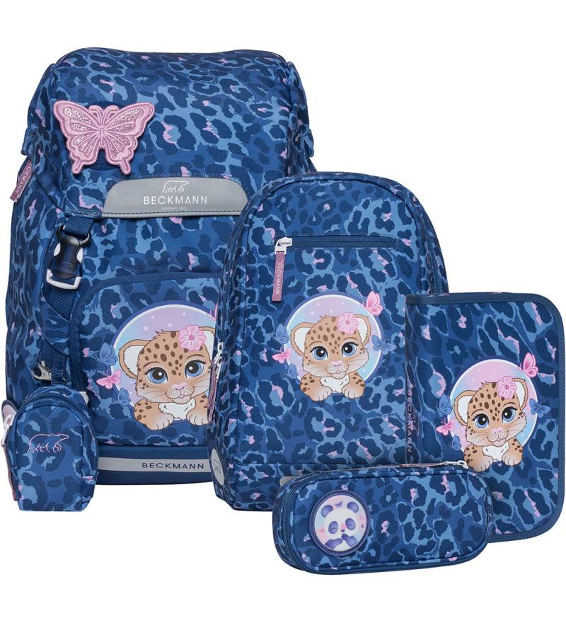 Beckmann Schulranzen-Set - Classic+ - Cheetah - Dunkelblau - Beckmann - One Size - Schulranzen Beckmann Schulranzen-Set - Classic+ - Cheetah - Dunkelblau - Beckmann - One Size - Schulranzen von Beckmann