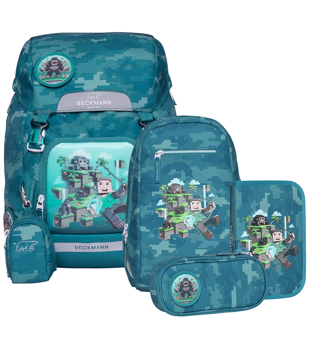 Beckmann Schulranzen-Set - Classic+ - Jungle Spiel - Beckmann - One Size - Schulranzen Beckmann Schulranzen-Set - Classic+ - Jungle Spiel - Beckmann - One Size - Schulranzen von Beckmann