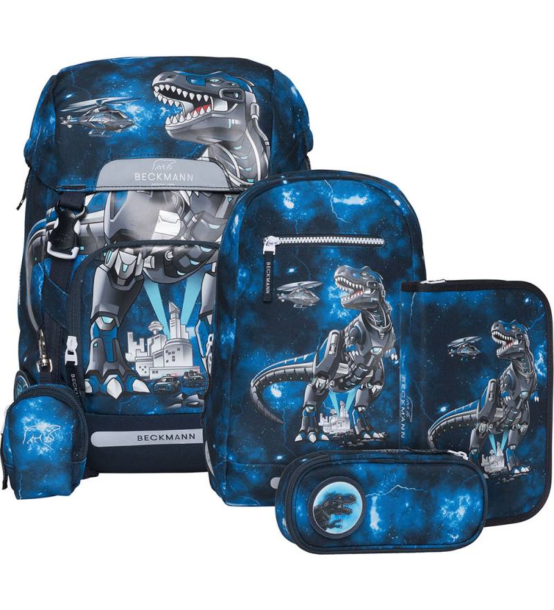 Beckmann Schulranzen-Set - Classic+ - Tech Rex - Schwarz - Beckmann - One Size - Schulranzen Beckmann Schulranzen-Set - Classic+ - Tech Rex - Schwarz - Beckmann - One Size - Schulranzen von Beckmann