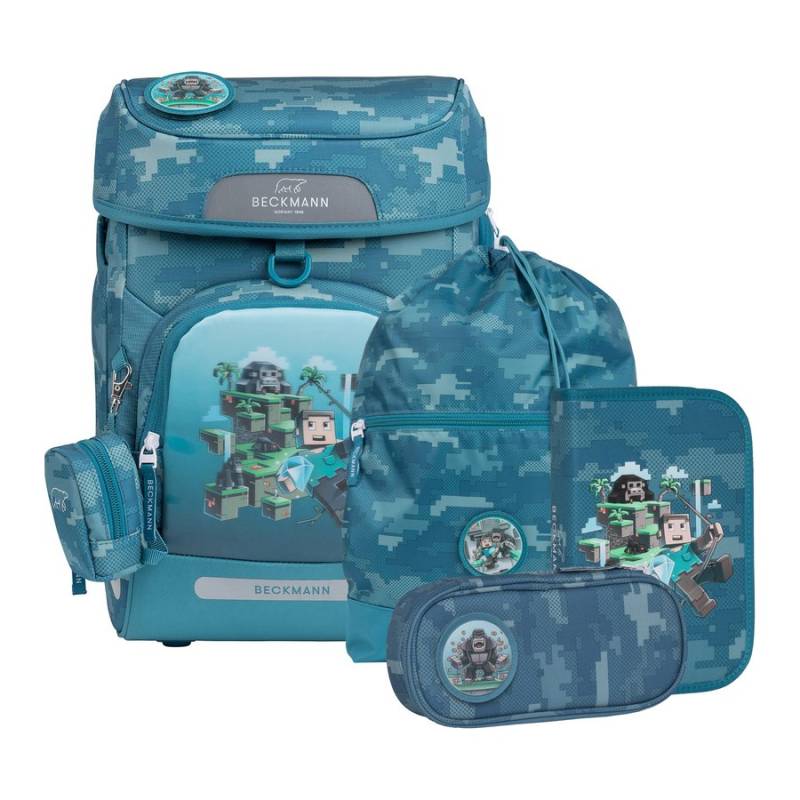 Beckmann Schulranzen-Set Plus Air Jungle Game 6tlg. von Beckmann