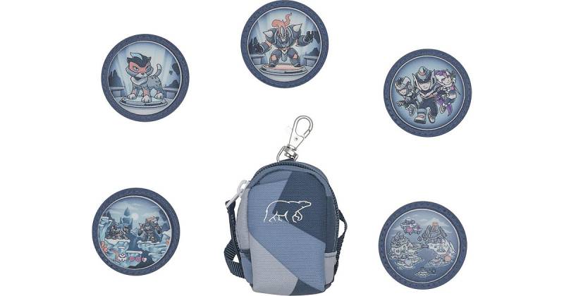 Button Bag mit 5 Buttons zum Tauschen & Sammeln Tiger Race mehrfarbig Modell 10 von Beckmann