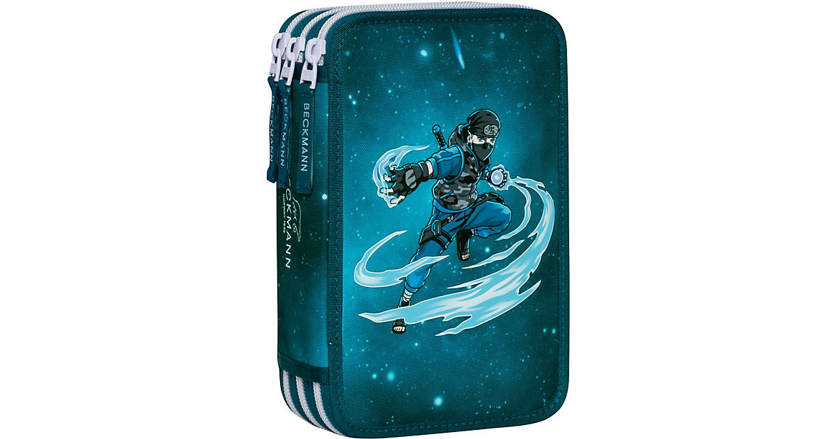 Triple-Federmäppchen Ninja Master, befüllt, 27-tlg. blau Modell 1 Triple-Federmäppchen Ninja Master, befüllt, 27-tlg. blau Modell 1 von Beckmann