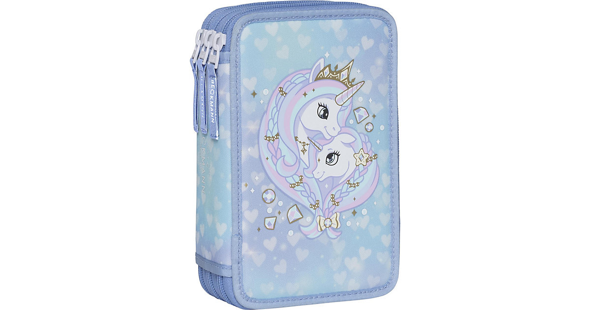 Triple-Federmäppchen Unicorn Princess Ice Blue, befüllt, 27-tlg. mehrfarbig Triple-Federmäppchen Unicorn Princess Ice Blue, befüllt, 27-tlg. mehrfarbig von Beckmann