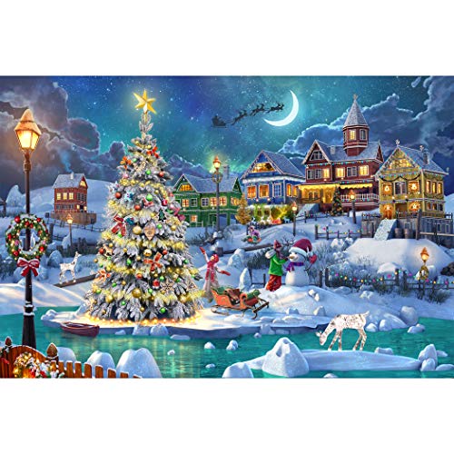 Becko Puzzle Holz Puzzle 1000 Teile für Erwachsene und Kinder - Schneeszene in Weihnachten Warme Weihnachten mit Schneemann Weihnachtsbaum Weihnachtshirsch für Weihnachten Thanksgiving Urlaub Becko Puzzle Holz Puzzle 1000 Teile für Erwachsene und Kinder - Schneeszene in Weihnachten Warme Weihnachten mit Schneemann Weihnachtsbaum Weihnachtshirsch für Weihnachten Thanksgiving Urlaub von Becko US