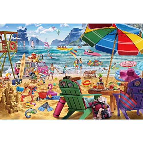 Becko US Puzzles für Erwachsene 1000 Teile Puzzle für Erwachsene Puzzles 1000 Teile für Erwachsene und Kinder (Strandurlaub) von Becko US