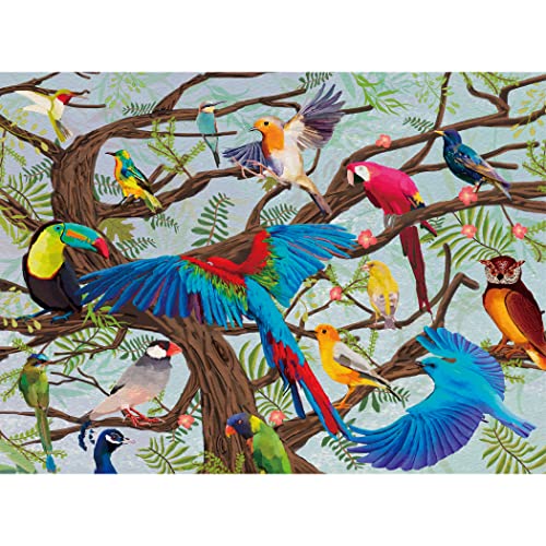 Becko US Puzzles für Erwachsene Puzzles 500 Teile Puzzles für Kinder und Erwachsene (Vögel im Baum) von Becko US