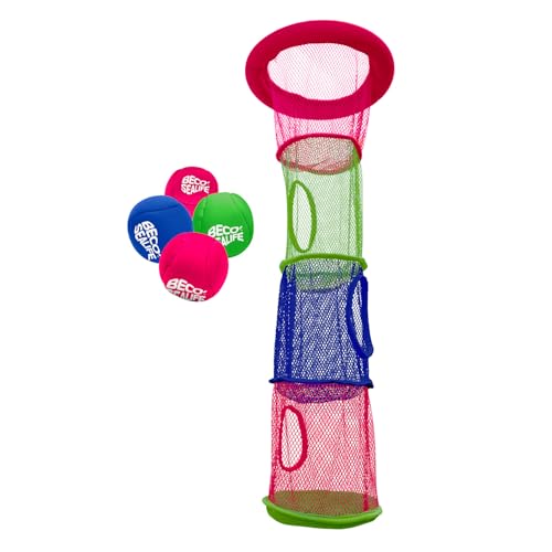 BECO-SEALIFE Sidney Wasser und Tauchspiel | Hand-Augen-Koordination | Großer Durchmesser | Neopren | Lxø 65x25 cm | Buntes Design | Schwimmbad, Pool & Strand von BECO-SEALIFE