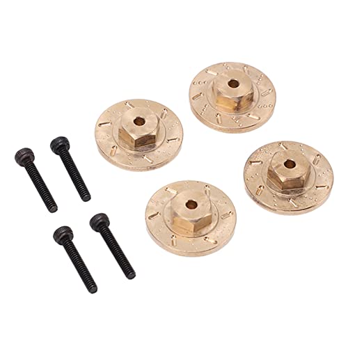 Astibym RC Rad Sechskantnabenadapter, RC Messing Sechskant Gegengewichtsadapter f¨¹r Kyosho f¨¹r Mini Z f¨¹r for 1/18 1/24 RC Auto, Zubeh?r f¨¹r Modellautos von Bediffer