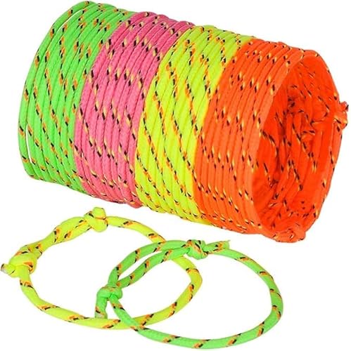 Bedwina Freundschaftsarmbänder für Kinder – 432 Stück verstellbare gewebte Neon-Armbänder für Mädchen und Jungen – Klassenzimmerpreise für Kinder, Geburtstagsparty-Geschenke und von Bedwina