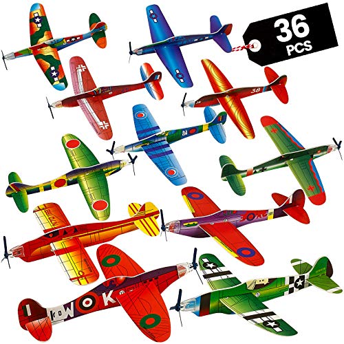 Bedwina Großpackung Flugzeug Spielzeug – Packung mit 36 x 20,3 cm Großes Gleit Flugzeug für Kinder, Mitgebsel Kindergeburtstag und Kleine Geschenke Bedwina Großpackung Flugzeug Spielzeug – Packung mit 36 x 20,3 cm Großes Gleit Flugzeug für Kinder, Mitgebsel Kindergeburtstag und Kleine Geschenke von Bedwina