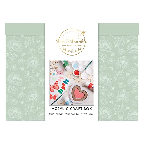 Bee & Bumble Kunst-Acryl-Bastelbox, ideal für Erwachsene, Kinder, ältere Kinder, egal ob professionelle oder angehende Künstler, Farben enthalten, um atemberaubende Malkunst zu kreieren von Bee & Bumble