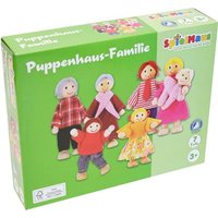 SpielMaus Holz Puppenhaus Familie SpielMaus Holz Puppenhaus Familie von Beeboo