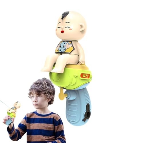 Beedozo Kleine Spritzspielzeuge, Wasserspielzeug für Kleinkinder - Cartoon-Toilettenform für draußen, Wasserspielzeug, Wasserauffangbehälter,Wasserspritzer-Spielzeug mit großer Reichweite für Partys von Beedozo