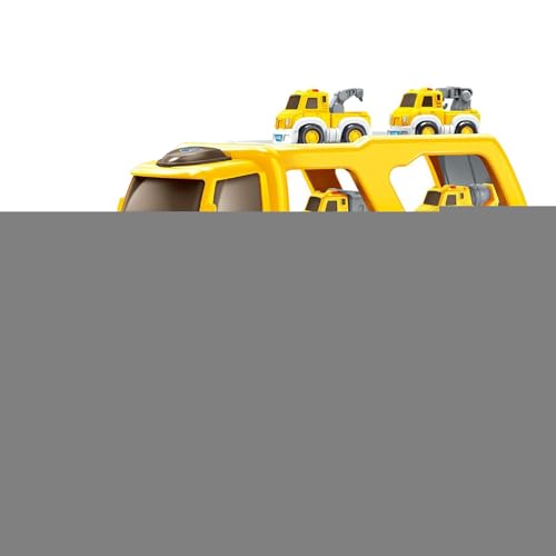 Beedozo LKW-Spielzeug für Kleinkinder,Autospielzeug für Kleinkinder, 5-in-1 Doppeldecker-Autotransporter Spielzeug Autotransporter Spielzeug, Niedliches Transport-LKW-Spielzeug mit Lichtern und von Beedozo