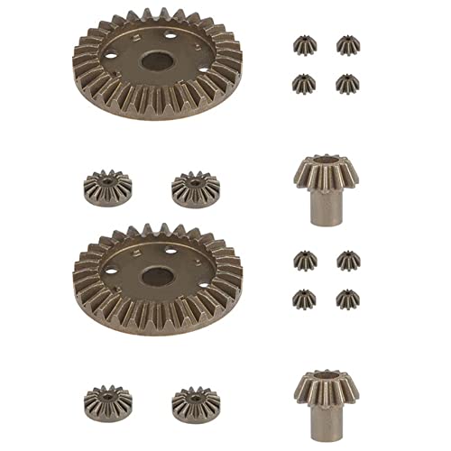 Beelooom Upgrade Metall Getriebe 30T 16T 10T Differential Antriebs für 144001 12428 12429 12423 12429 RC Auto Teile, 16 Stücke von Beelooom