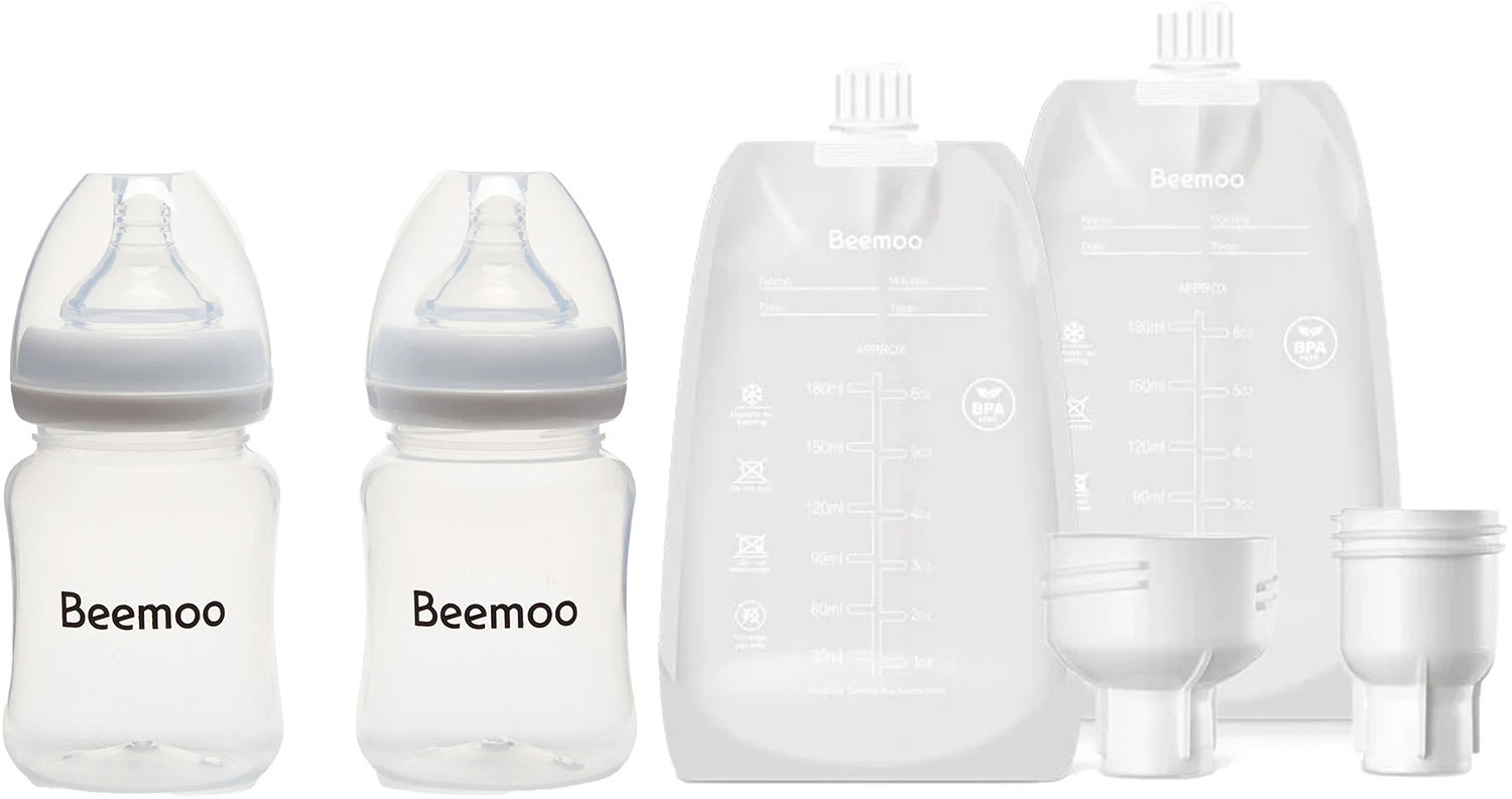 Beemoo CARE 180 ml Fläschchen 2er-Pack & Muttermilchbeutel 30er-Pack Beemoo CARE 180 ml Fläschchen 2er-Pack & Muttermilchbeutel 30er-Pack von Beemoo