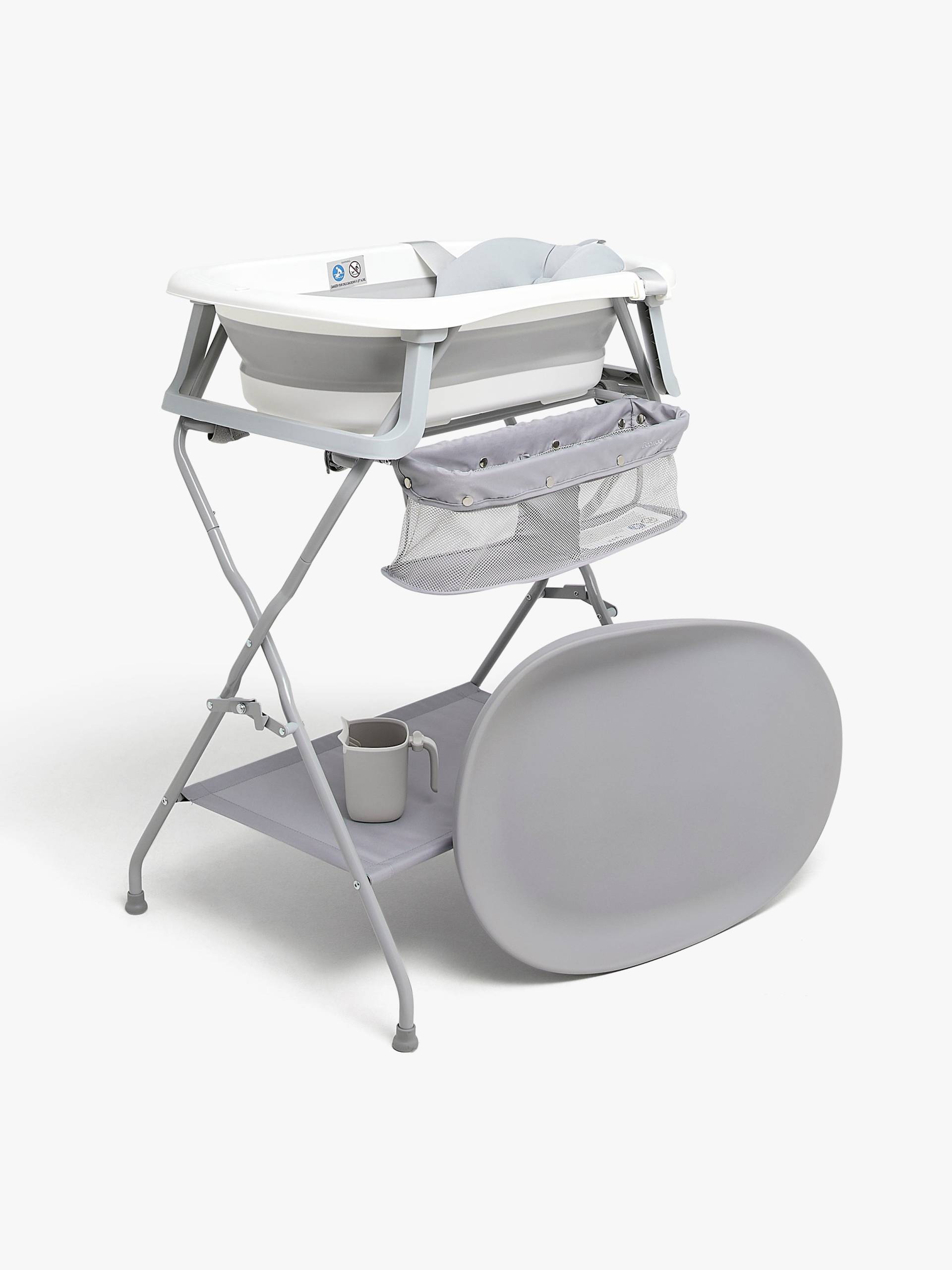 Beemoo CARE Assist Badewanne inkl. Badestütze Stativ Duschkanne & Wickelunterlage, White/Grey Beemoo CARE Assist Badewanne inkl. Badestütze Stativ Duschkanne & Wickelunterlage, White/Grey von Beemoo