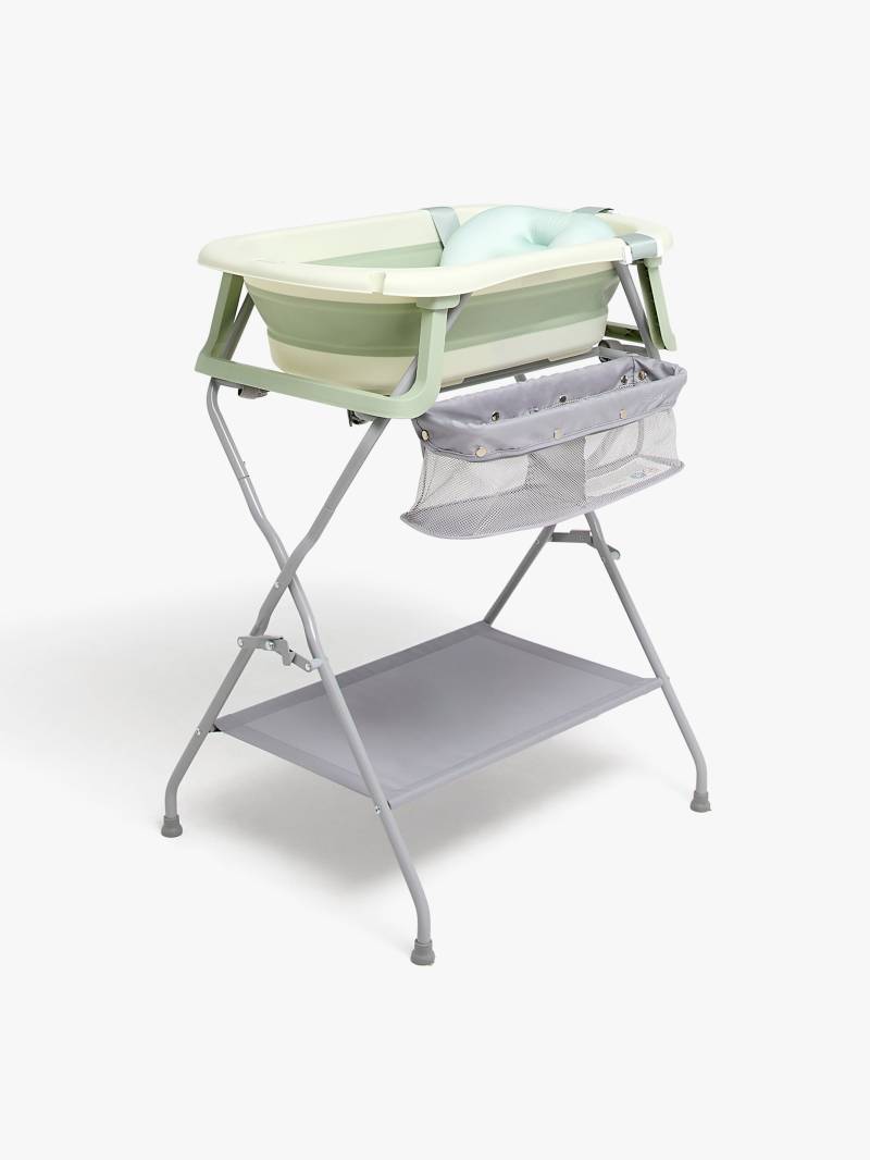 Beemoo CARE Assist Badewanne inkl. Badestütze &  Stativ, Soft Green von Beemoo