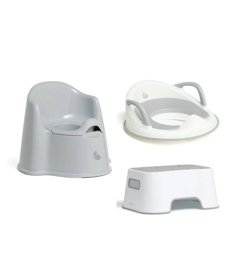 Beemoo CARE Assist Töpfchen, Toilettensitz &  Hocker, White/Grey von Beemoo