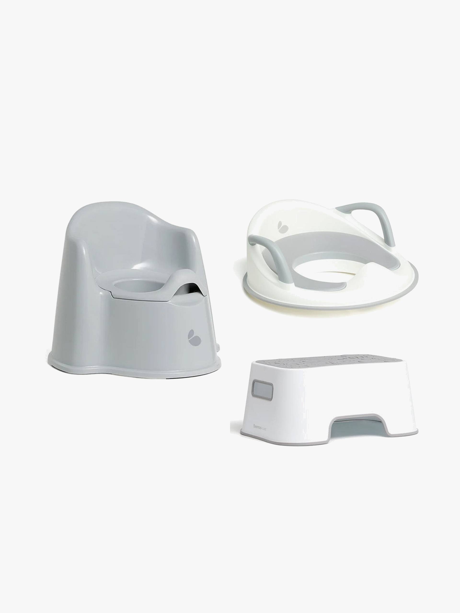 Beemoo CARE Assist Töpfchen, Toilettensitz &  Hocker, White/Grey von Beemoo