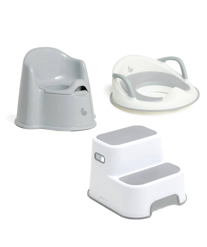 Beemoo CARE Assist Töpfchen, Toilettensitz &  Tritthocker, White/Grey von Beemoo