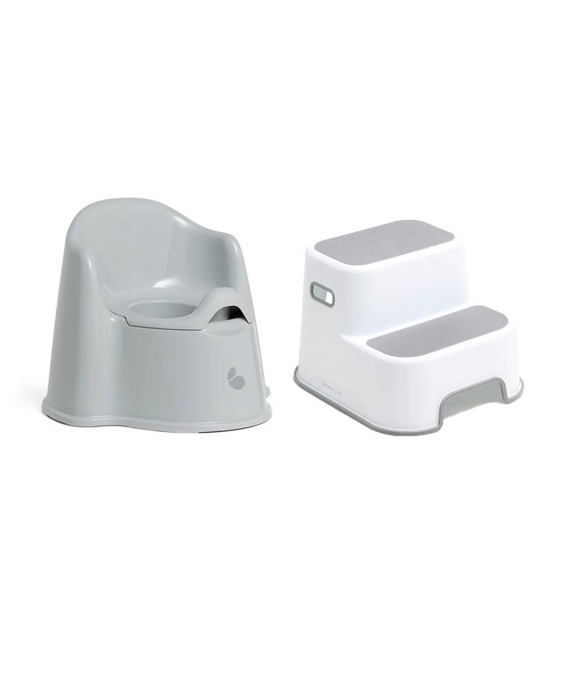 Beemoo CARE Assist Töpfchen &  Tritthocker, White/Grey von Beemoo