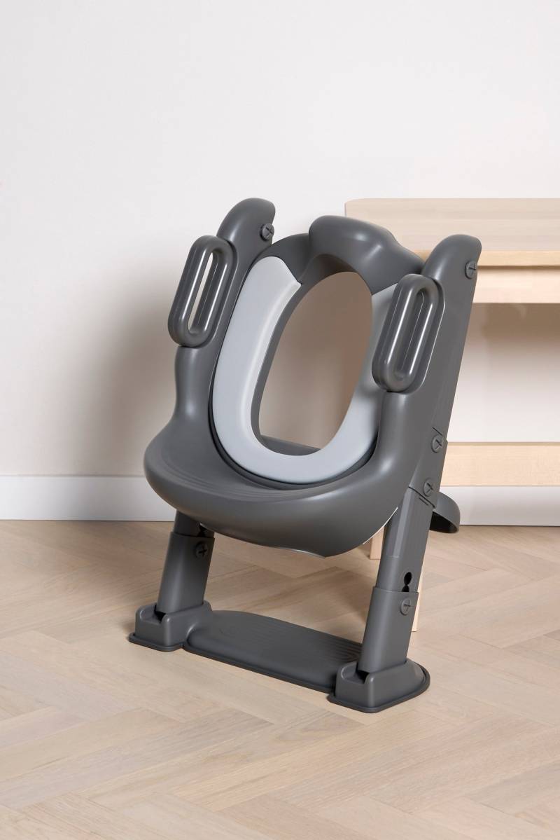 Beemoo CARE Assist Toilettensitz mit Leiter, Deep Grey von Beemoo