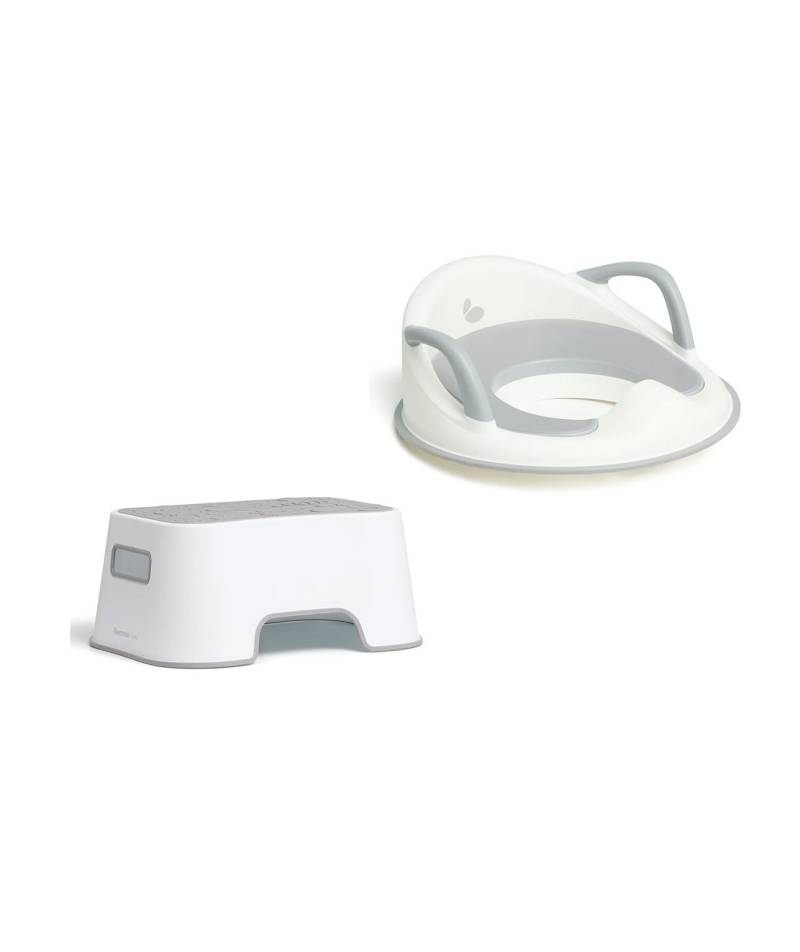 Beemoo CARE Assist Toilettensitz &  Hocker, White/Grey von Beemoo