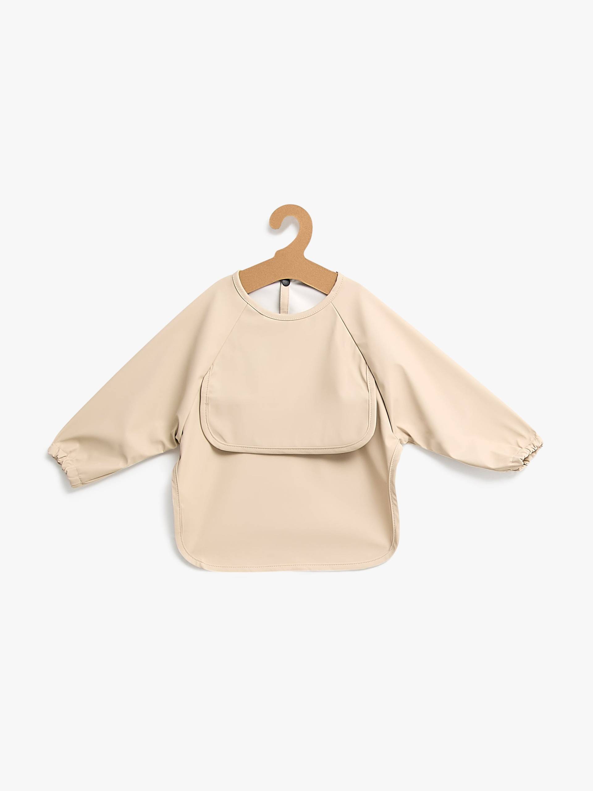 Beemoo CARE Bib Langärmliges Lätzchen, Beige von Beemoo