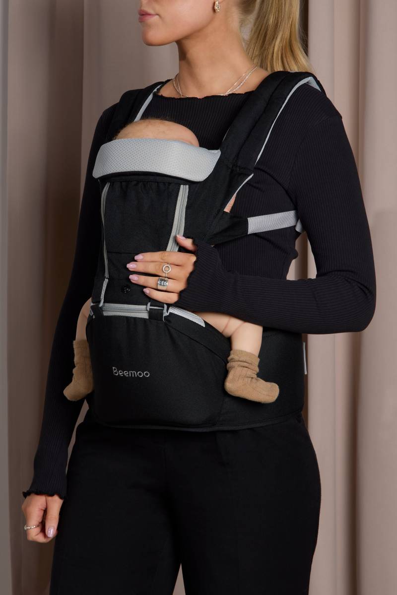 Beemoo CARE Carry Comfort 4-in-1 Babytrage & Hüftsitz, Black Beemoo CARE Carry Comfort 4-in-1 Babytrage & Hüftsitz, Black von Beemoo