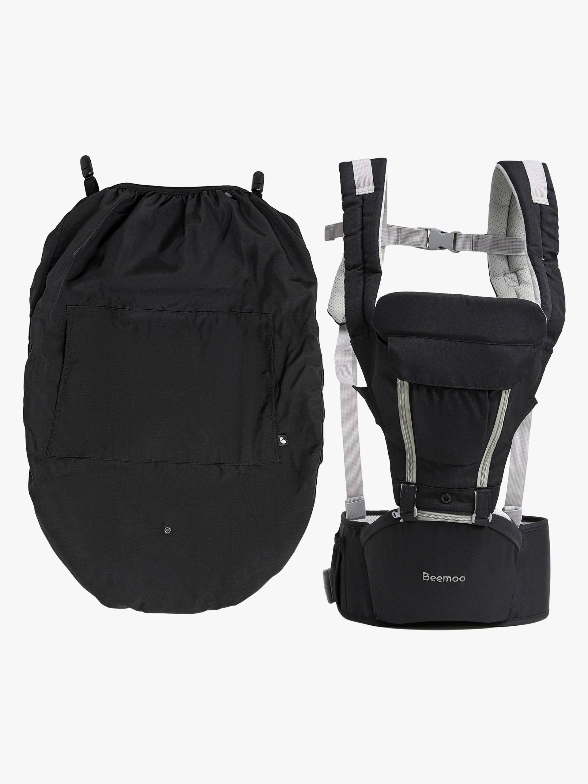 Beemoo CARE Carry Comfort 4-in-1 Babytrage &  Hüfttrage inkl. Regenüberzug, Black von Beemoo
