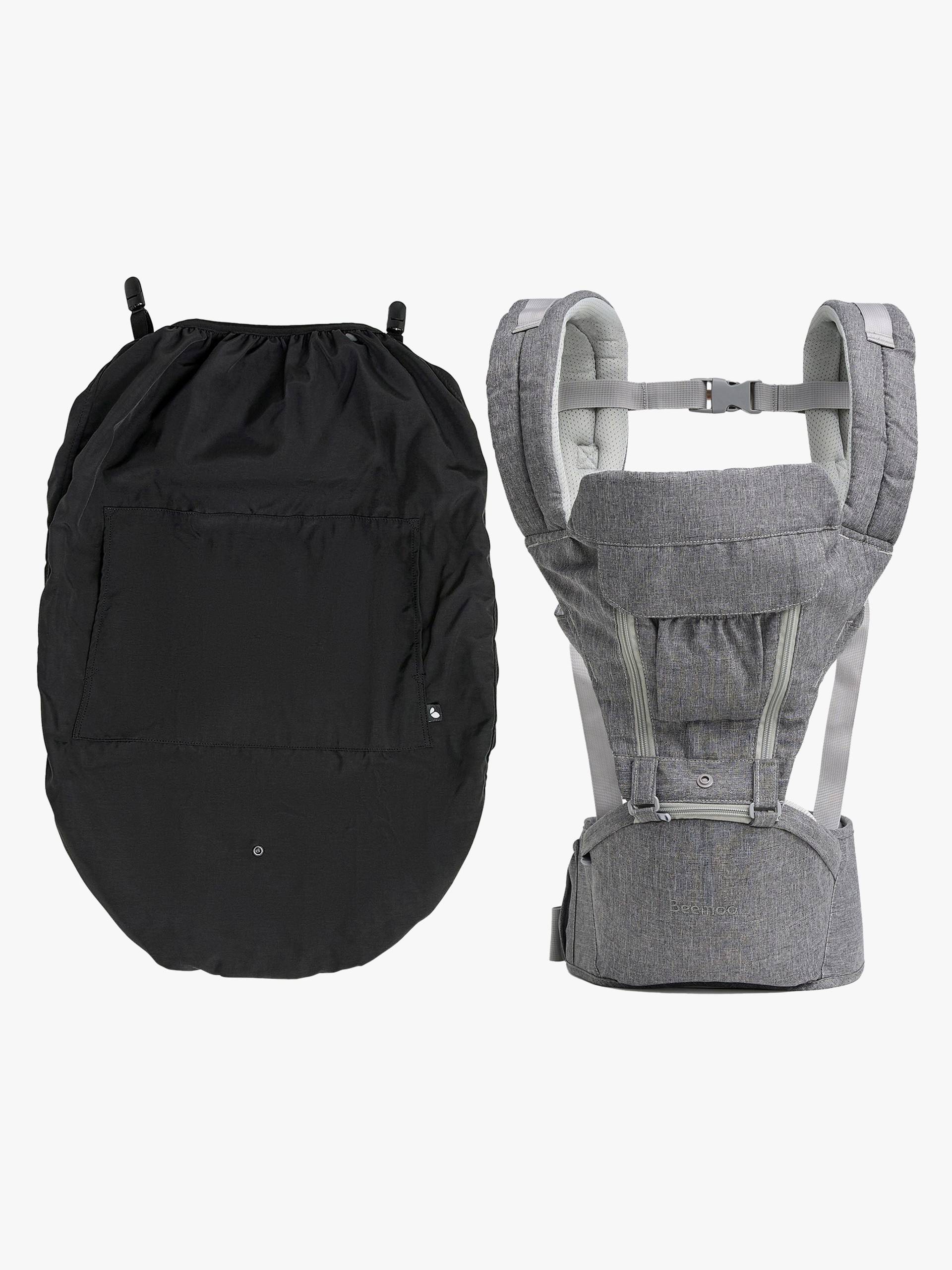 Beemoo CARE Carry Comfort 4-in-1 Babytrage &  Hüfttrage inkl. Regenüberzug, Grey von Beemoo